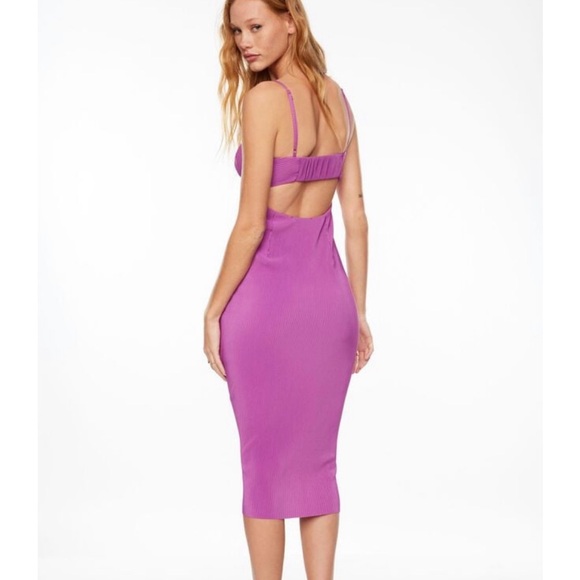 Dynamite Elegant Mauve (Pink/Purple) Midi Dress worn once - Picture 2 of 4